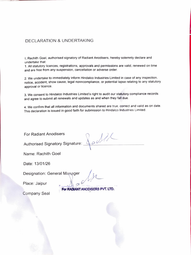 Declaration | PDF