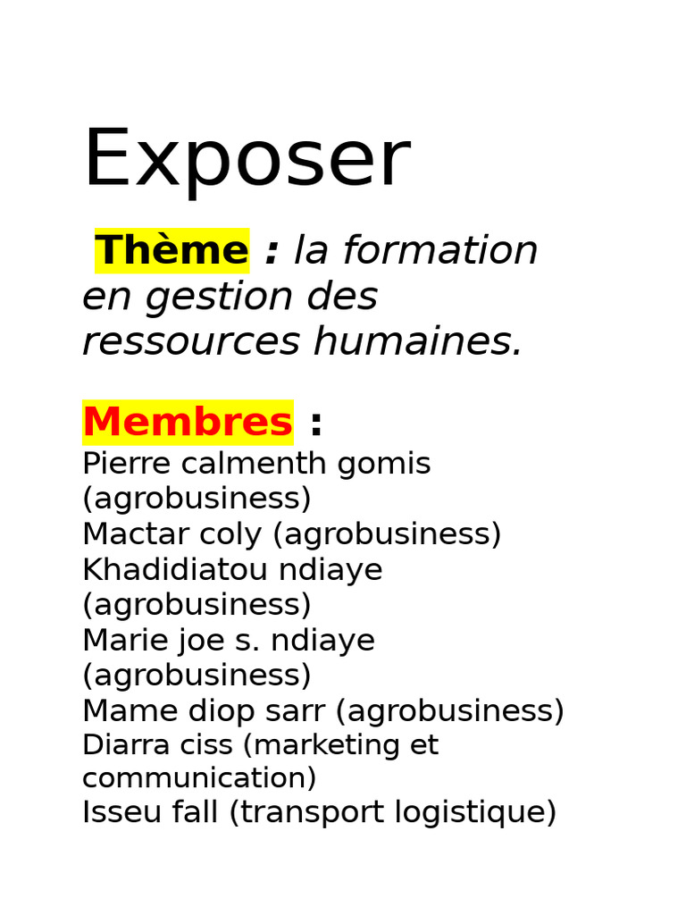 Formation en Gestion des Ressources Humaines | PDF | Gestion des ...