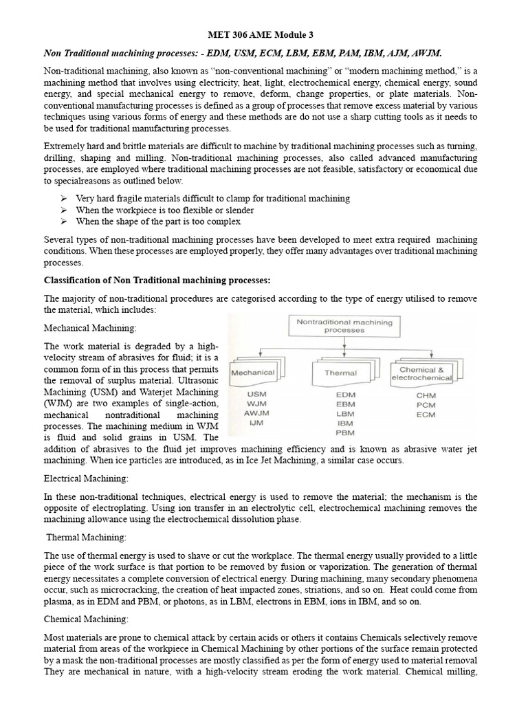 Met306 Ame Note m3 (1) | PDF | Machining | Metalworking