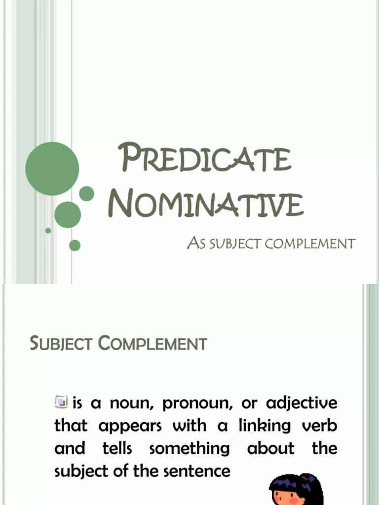Predicate Nominative PPSX | PDF