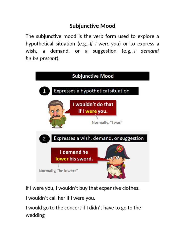 Subjunctive Mood | PDF | Grammatical Tense | Linguistic Typology