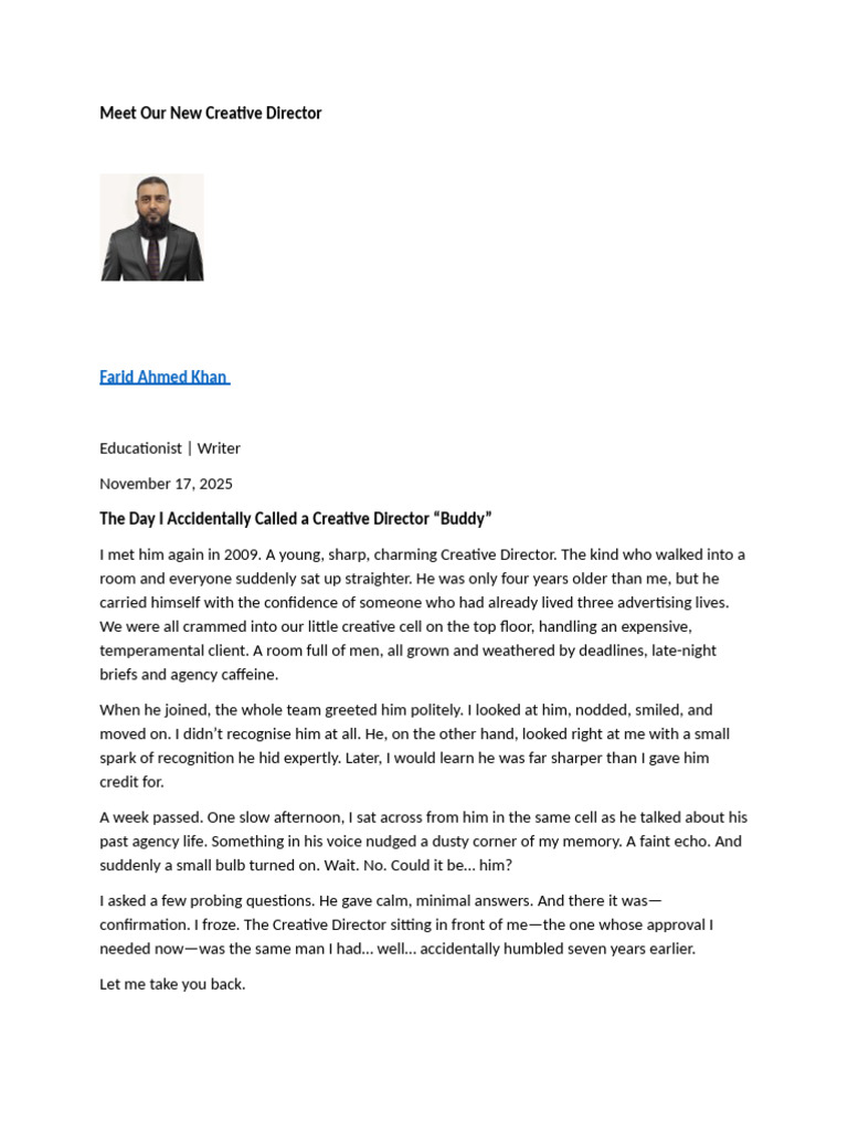 Meet Our New Creative Director | PDF