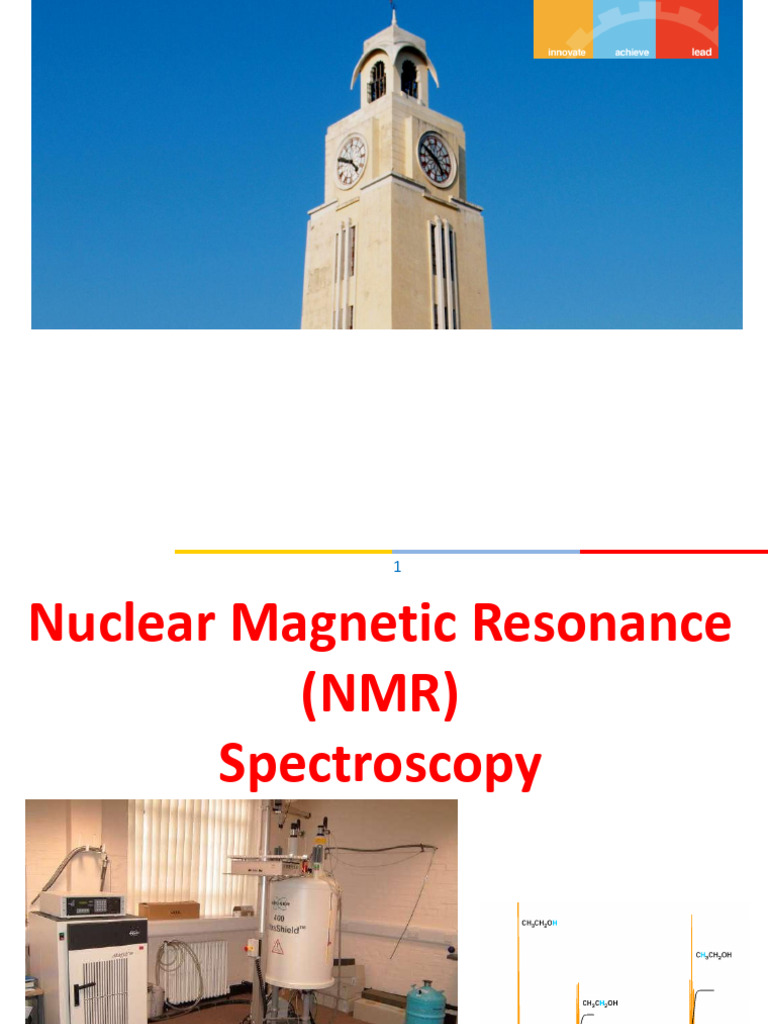 NMR Spectroscopy Fundamentals | PDF | Nuclear Magnetic Resonance | Spin ...