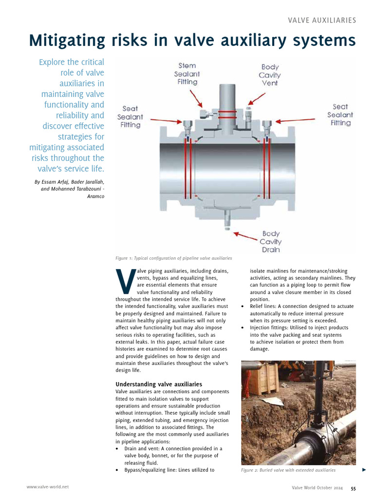 Mitigating Risks in Valve Auxiliary Systems 1734238000 | PDF | Valve ...