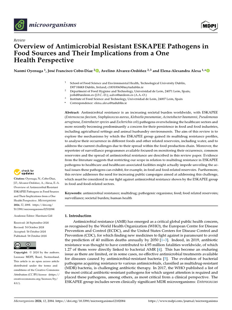Antimicrobial Resistance in ESKAPEE Pathogens | PDF | Beta Lactamase ...