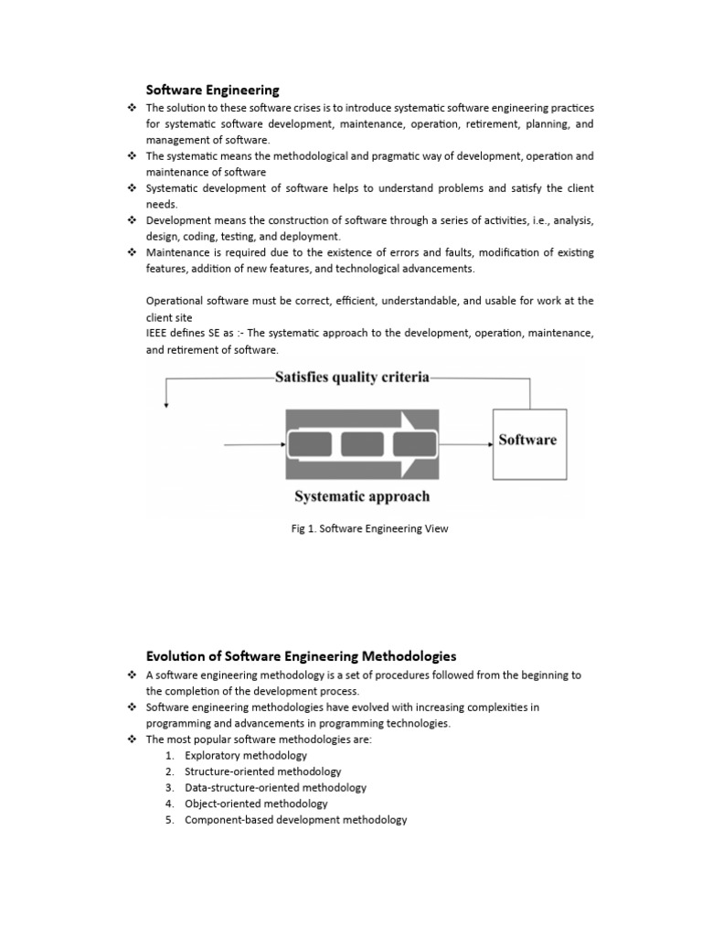 Evolution of Software Engineering Methods | PDF | Computer Programming ...