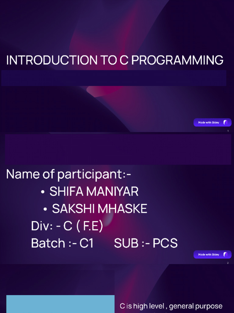 PCS.C prog | PDF