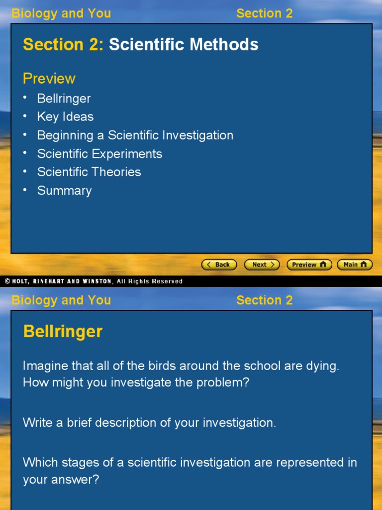 Scientific Methods in Biology Explained | PDF | Experiment | Hypothesis