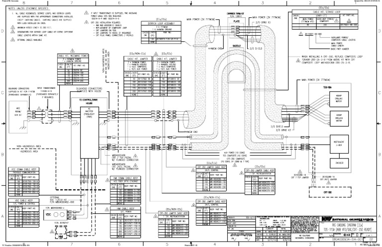 Rig Cabling Diagram for TDS-11SA | PDF | Electric Power ...