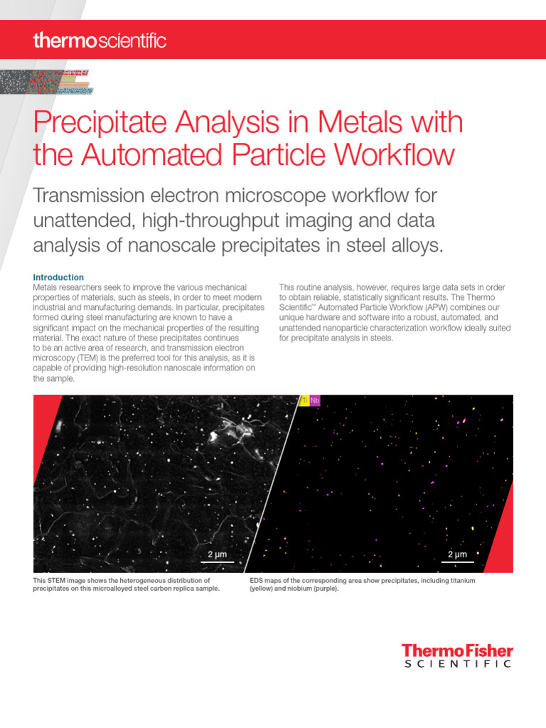 Automated Particle Workflow Metals App Note | PDF | Steel ...