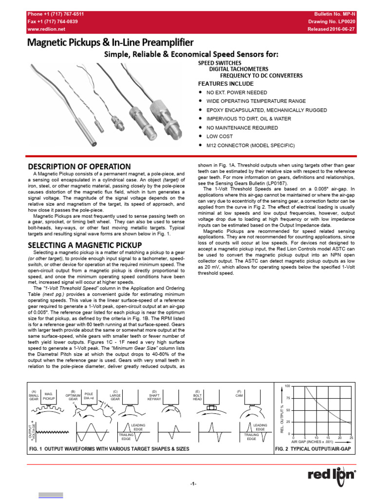 MP37TA00 SENSOR | PDF