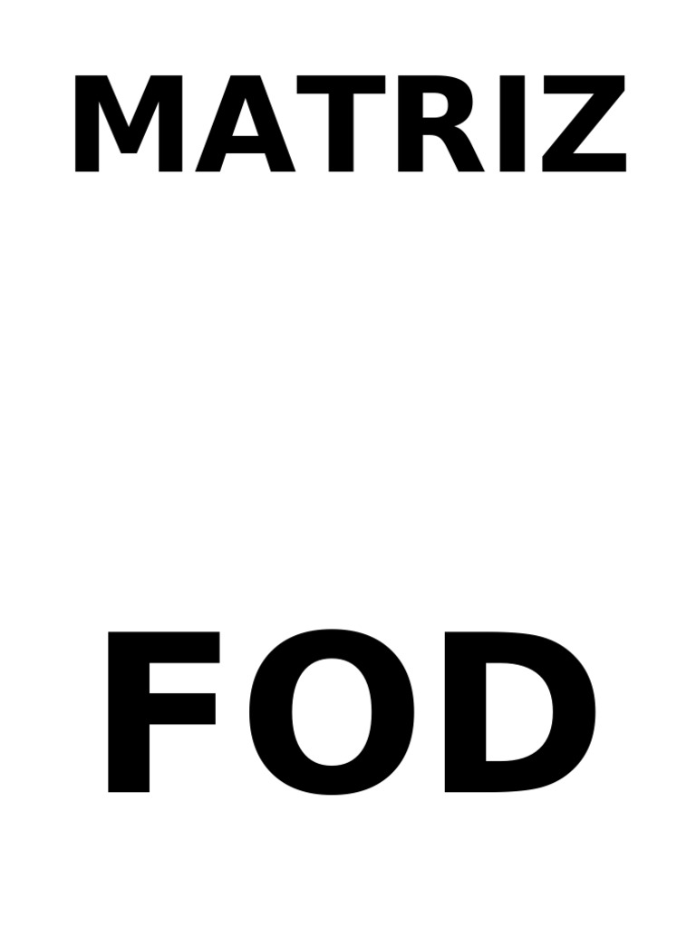 Matriz | PDF