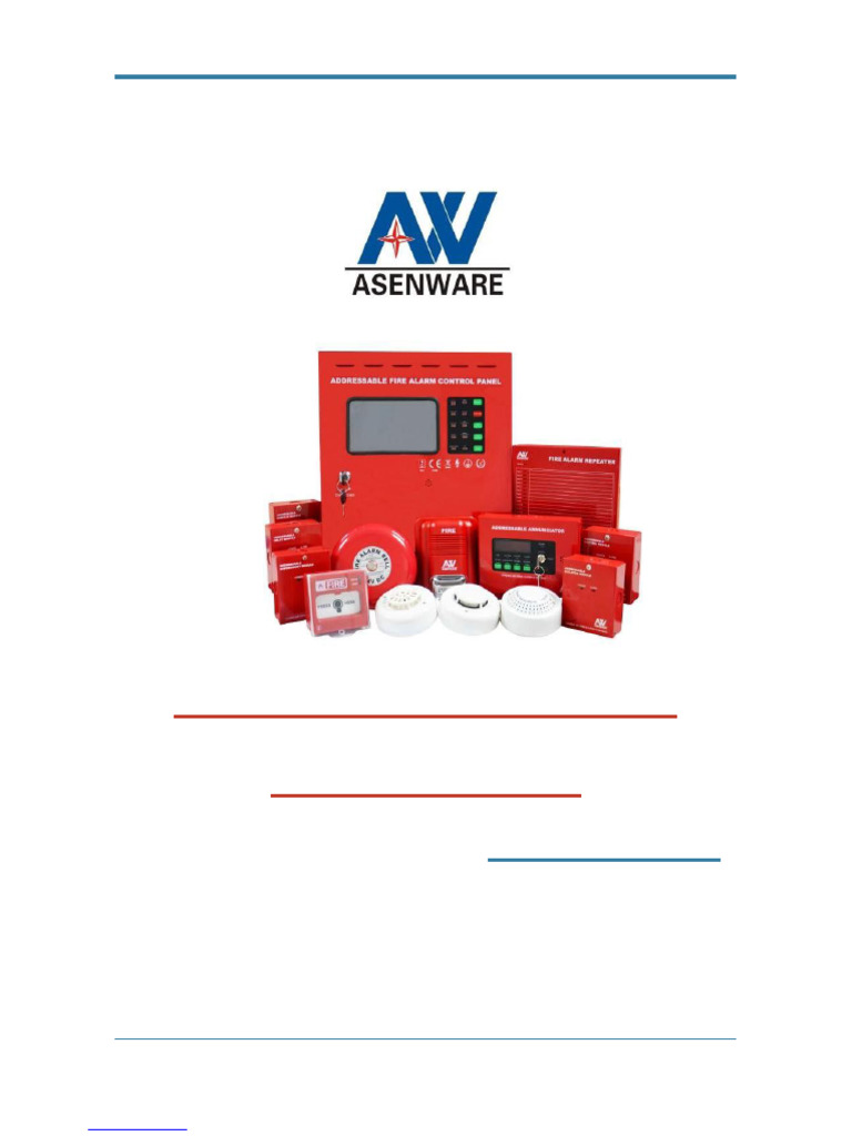 Asenware Fire Alarm Control Panel Manual | PDF | Computing | Electrical ...