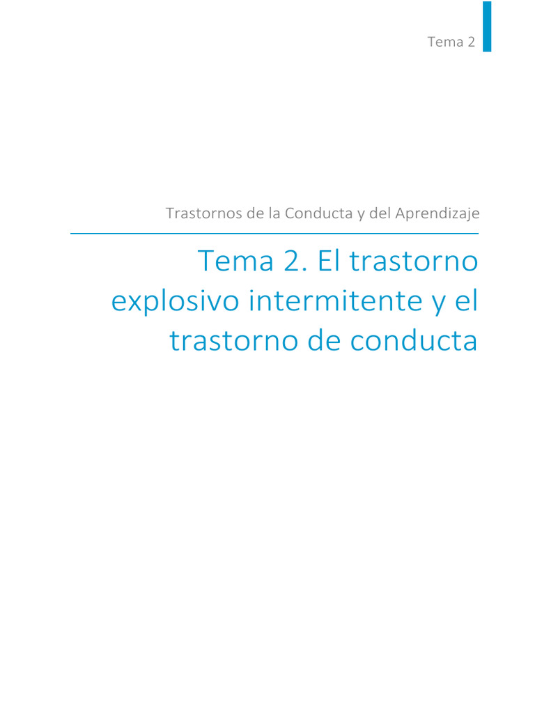 Trastornos de Conducta en Niños: TEI y TC | PDF | Desorden hiperactivo ...