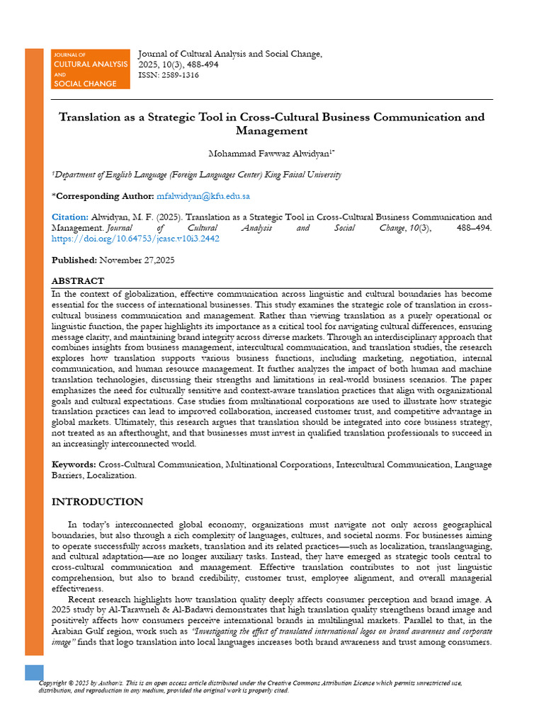 Strategic Translation in Global Business | PDF | Translations | Statistics