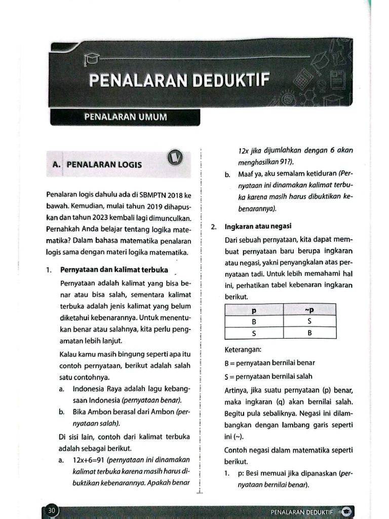 Penalaran Deduktif | PDF