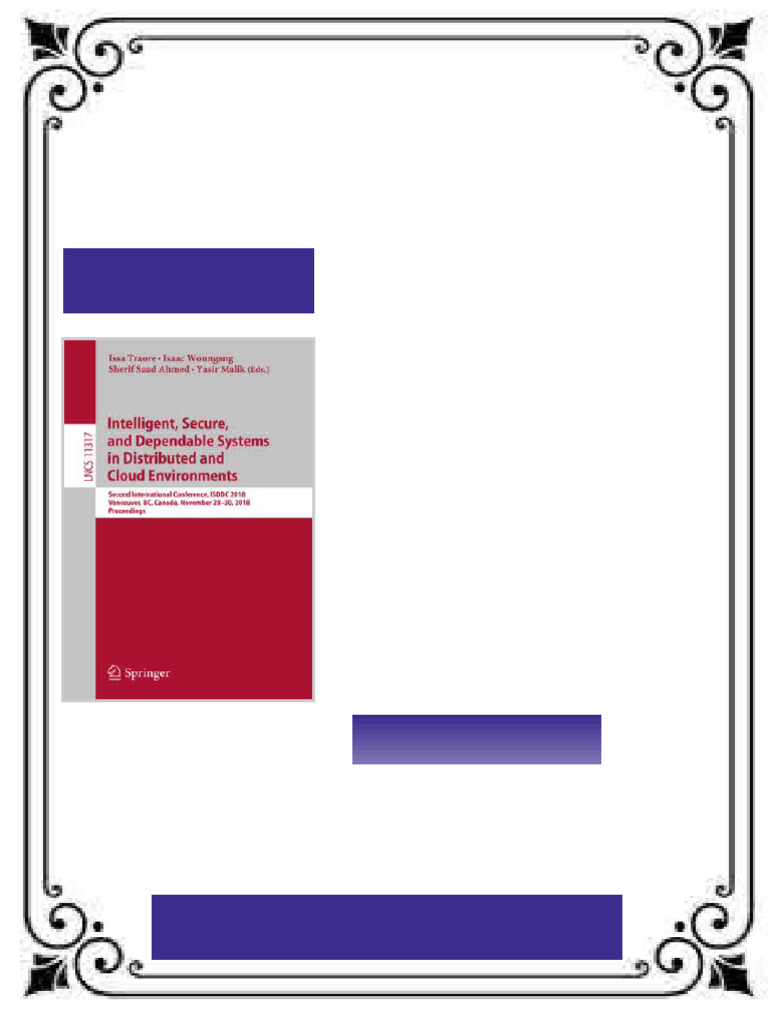Intelligent Secure and Dependable Systems in Distributed and Cloud ...