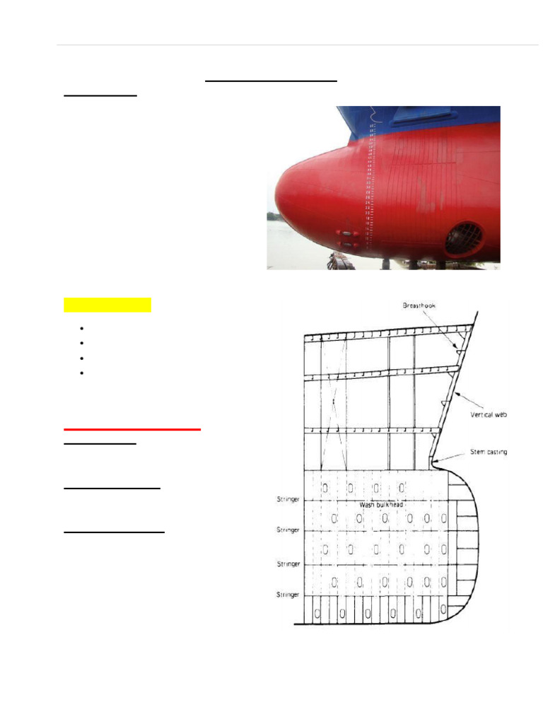 Bow & Stern & Mooring Equipment | PDF | Stern | Ships