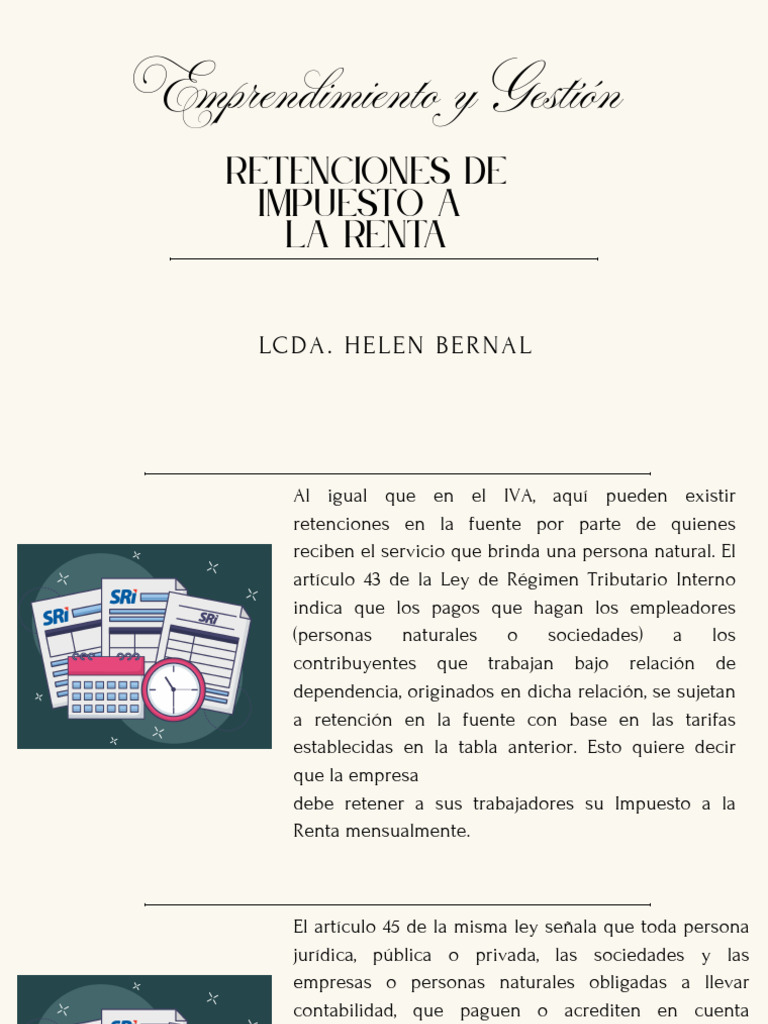 Retenciones y Deducciones en Impuestos | PDF | Impuestos | Impuesto ...