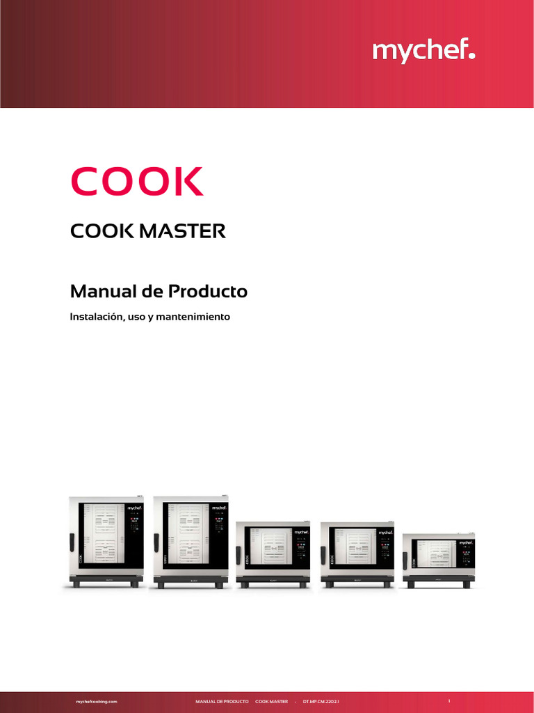 Manual de Uso y Mantenimiento COOK MASTER | PDF | Humedad