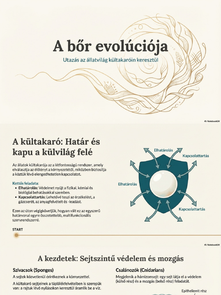 Bőr Evolúció Utazás a Kültakarókon Keresztül | PDF