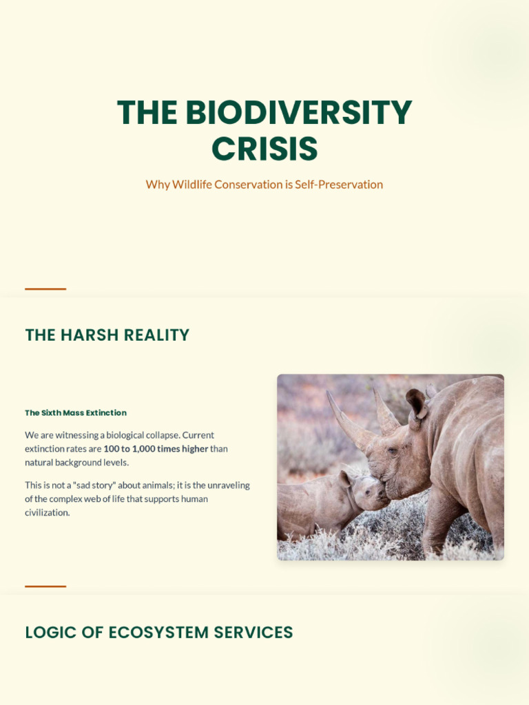 The Biodiversity Crisis | PDF