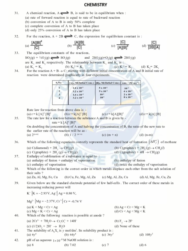 Chem 1 | PDF