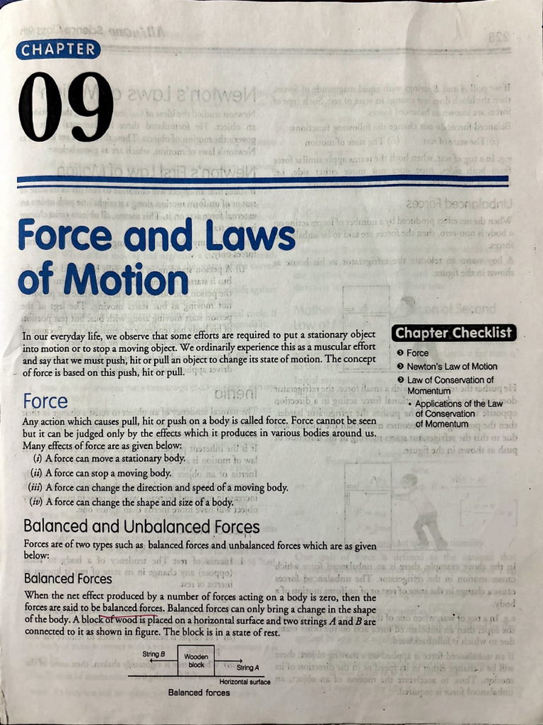 Force and Laws of Motion | PDF