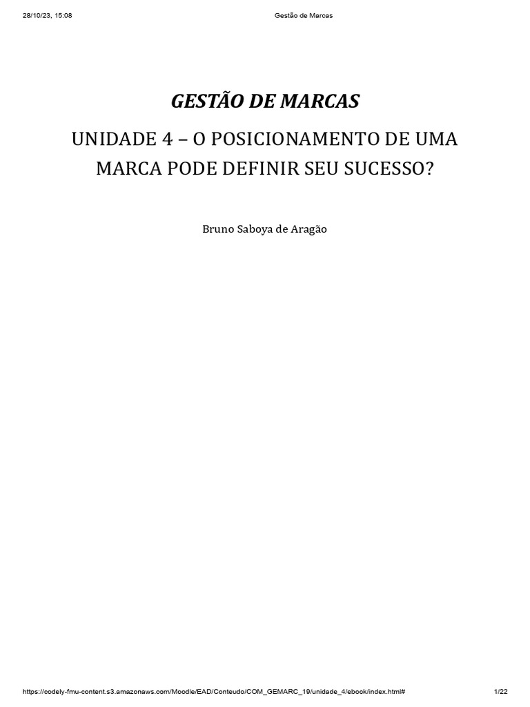 Posicionamento e Segmentação de Marcas | PDF | Marca | Marketing