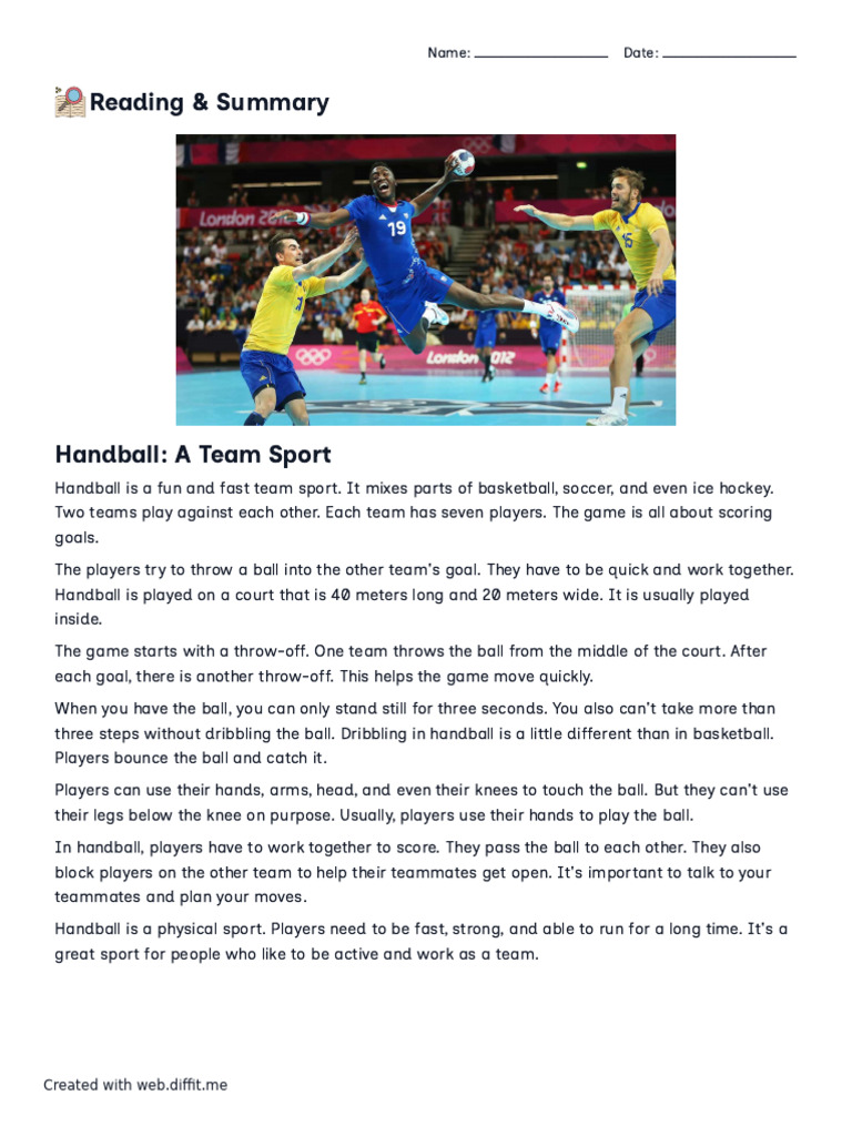Introduction to Handball Rules and Play | PDF | Sports Rules And ...