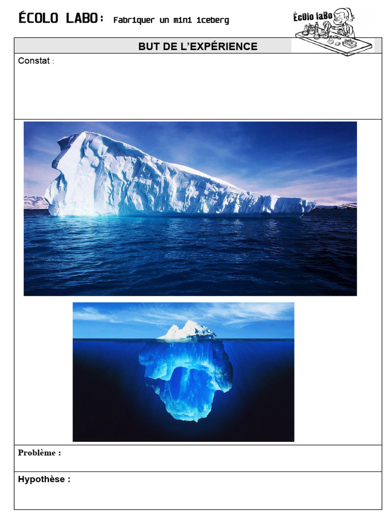 Fabriquer un mini iceberg facilement | PDF