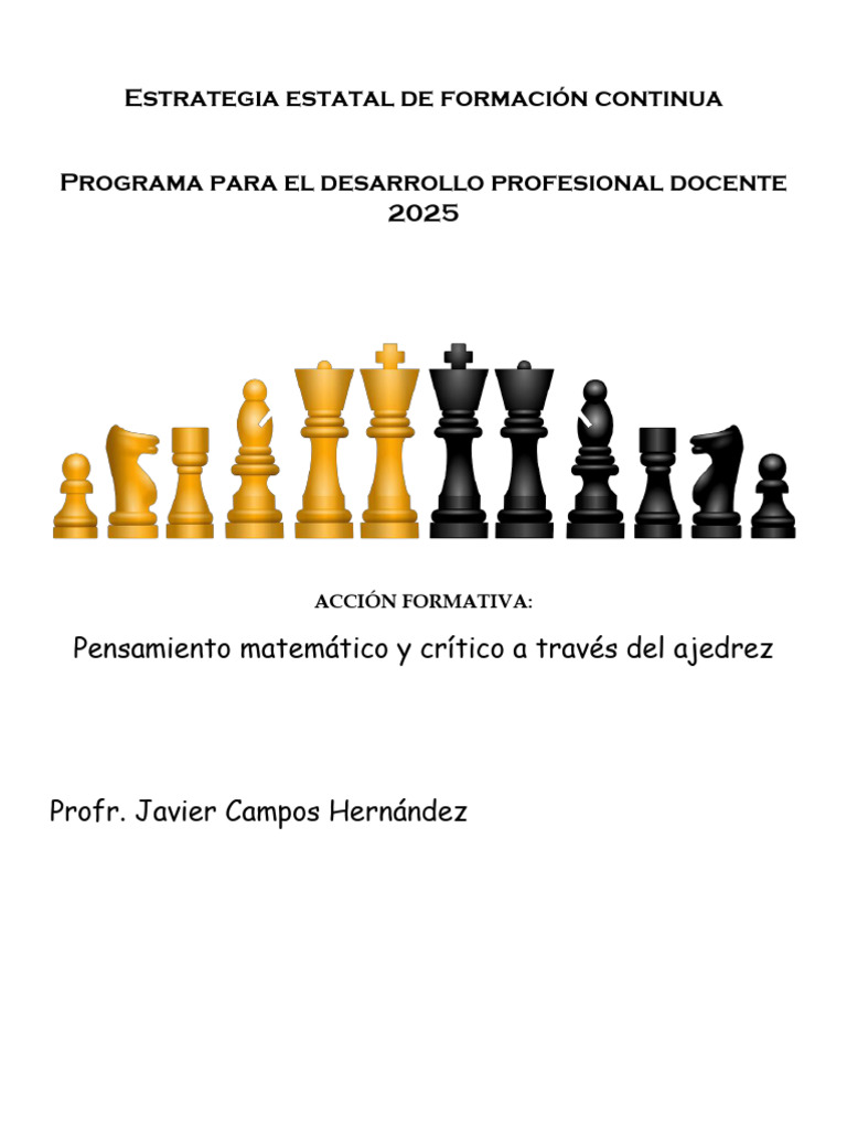 Ajedrez: Estrategia para la Concentración | PDF | Aprendizaje | Ajedrez
