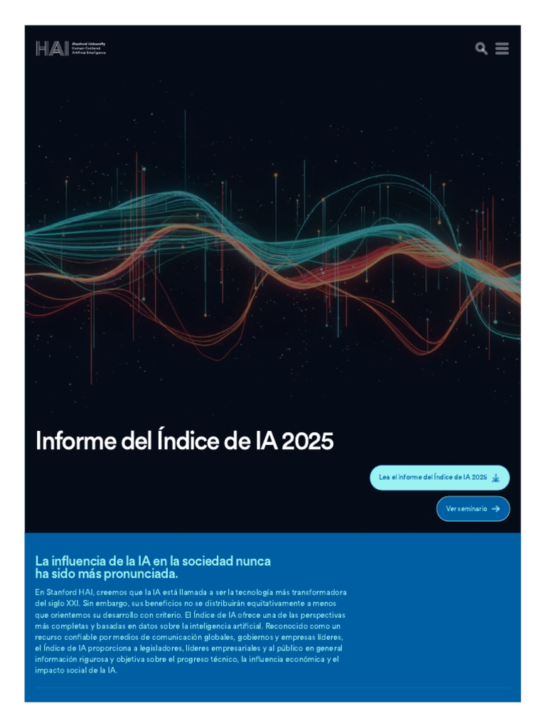 Informe 2025: Impacto y Avances de la IA | PDF | Inteligencia ...