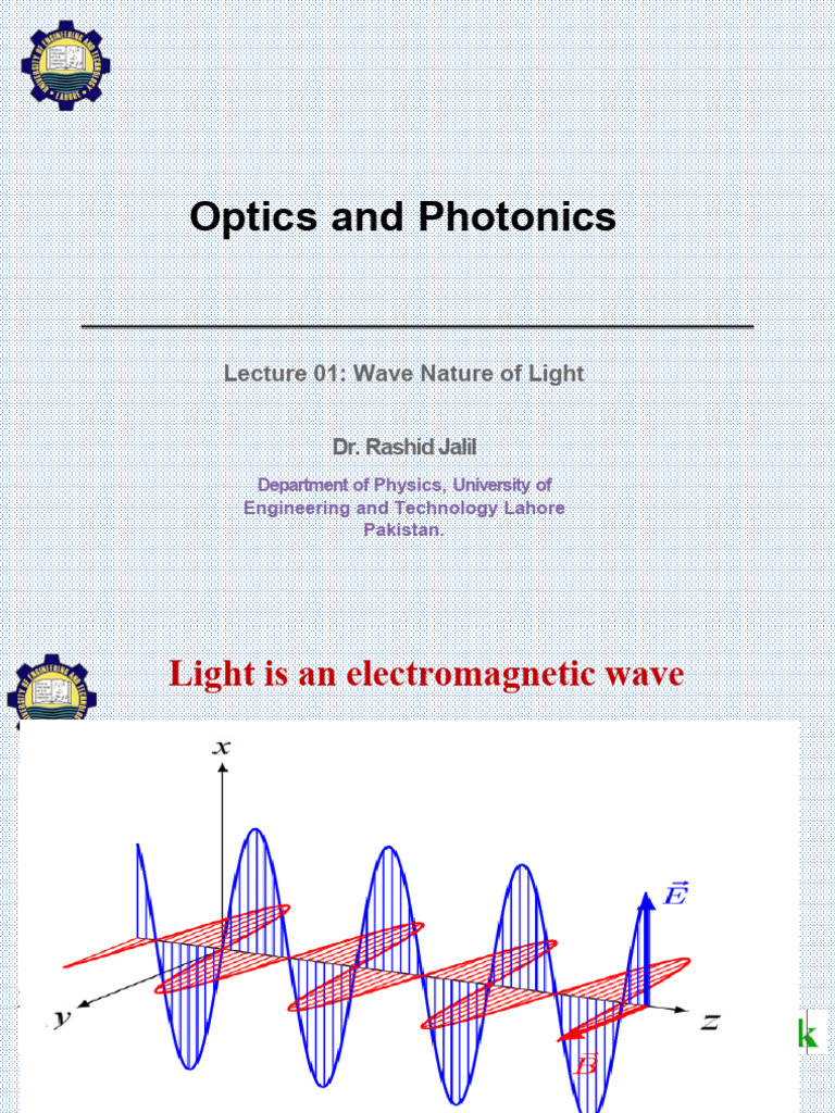 Chapter1_ Wave Nature of Lightedited | PDF | Waves | Refractive Index