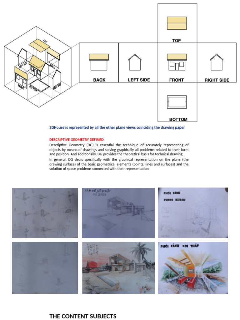 Descriptive Geometry: Orthographic Projection | PDF | Line (Geometry ...