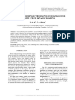 Numerical Modeling of Shock-Induced Damage for Granite Under Dynamic Loading