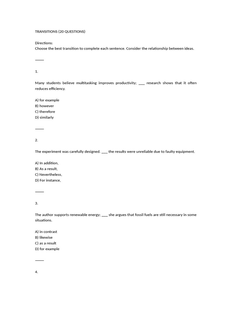 Transitions (20 | PDF