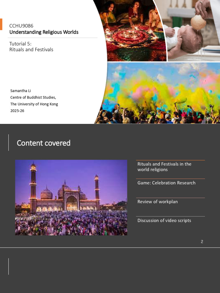 Rituals and Festivals in World Religions | PDF | Passover | Baptism