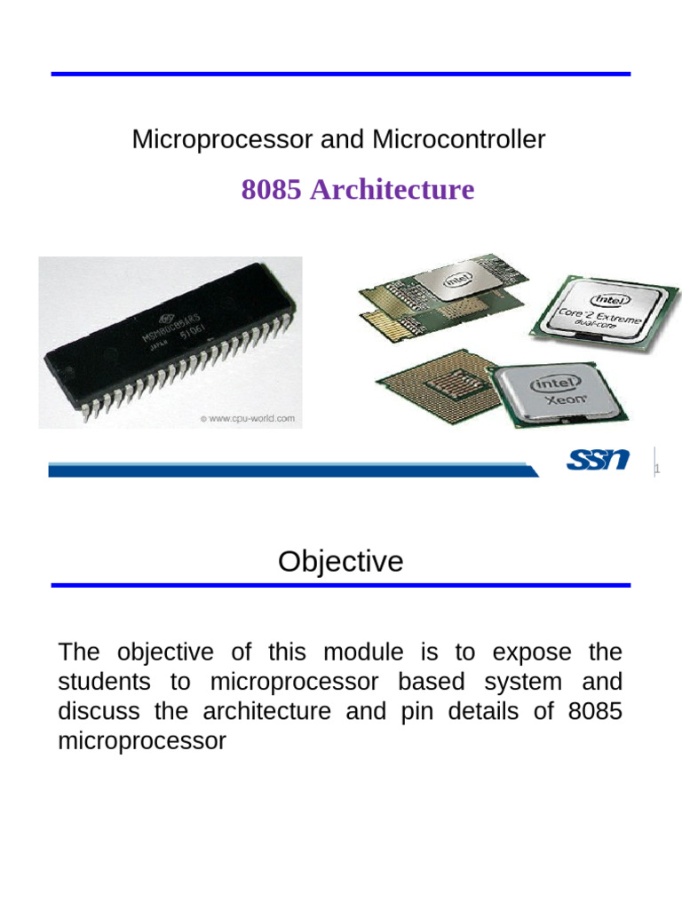8085 Microprocessor Architecture Overview | PDF | Central Processing ...