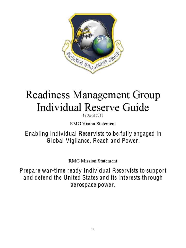 Individual Reservist's Guide Oct10 | PDF | Military | Business