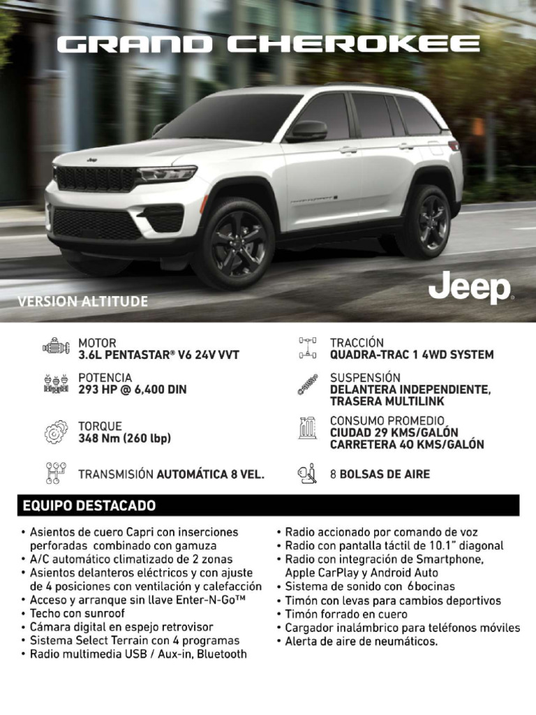 Ficha Tecnica - JEEP | PDF