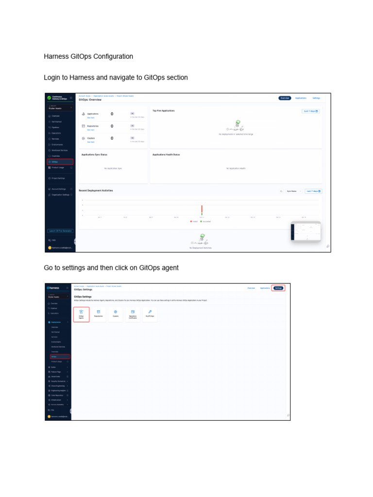 Harness GitOps Configuration | PDF