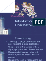 Intro To Pharmacologyt