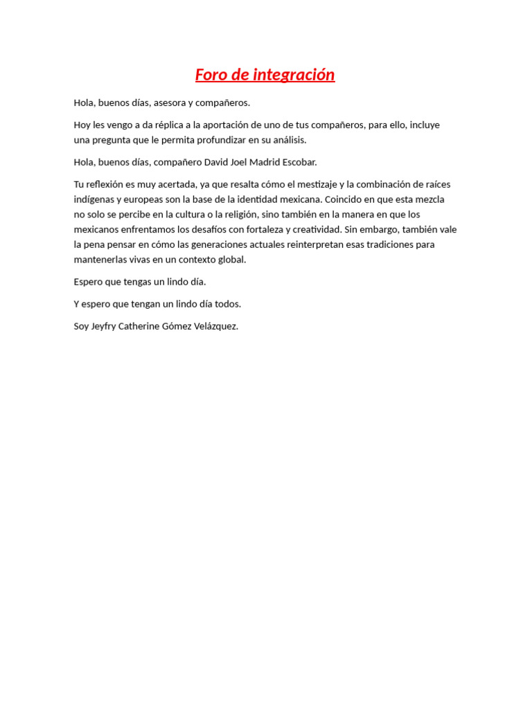 foros | PDF