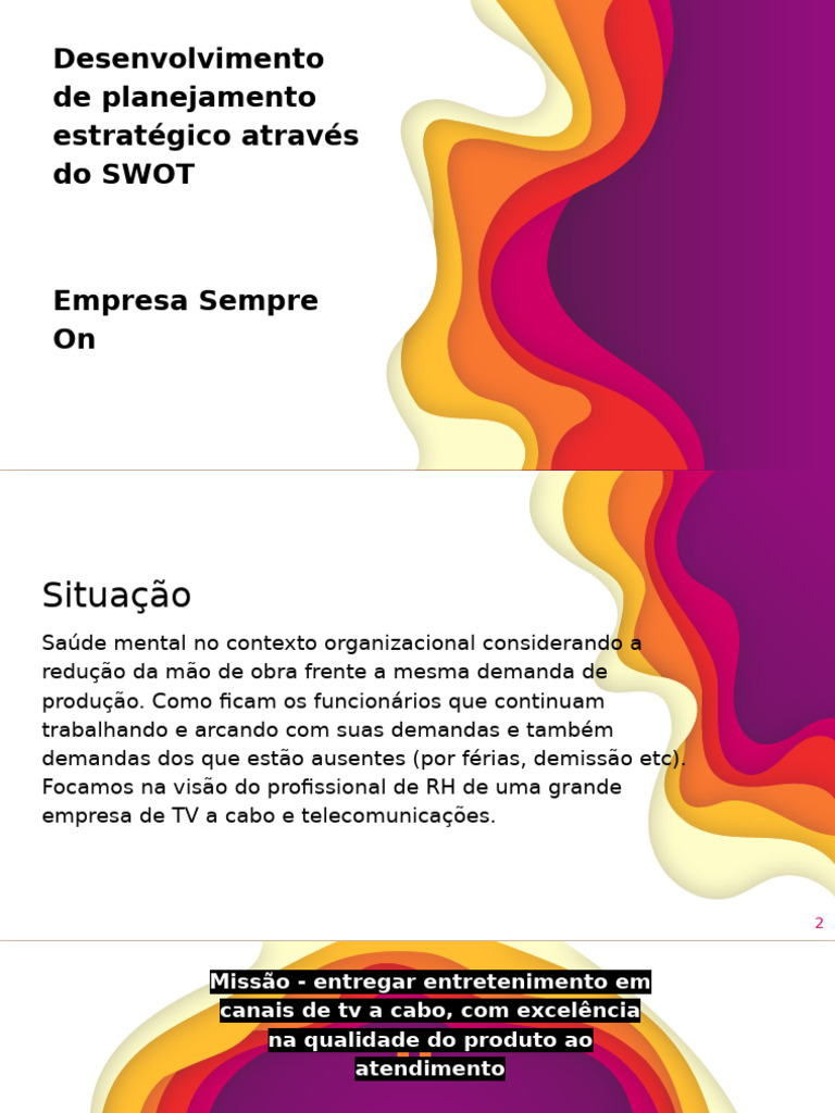 Planejamento Estratégico com SWOT em RH | PDF | Qualidade (negócios ...