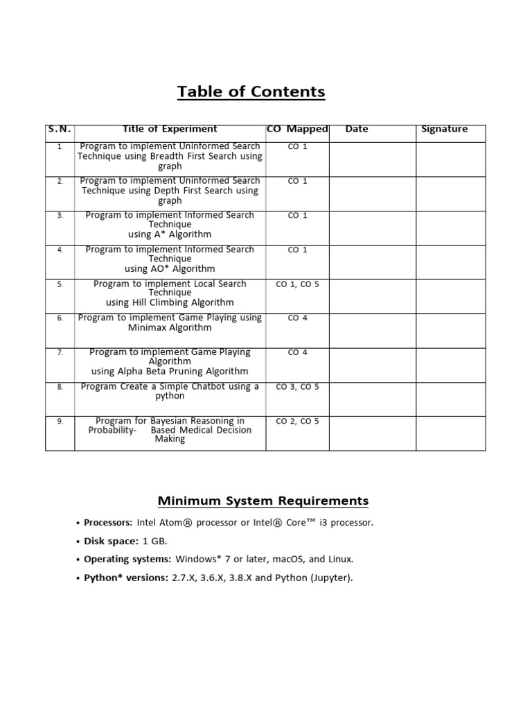 AI Lab Manual 2025-2026 | PDF | Queue (Abstract Data Type) | Applied ...