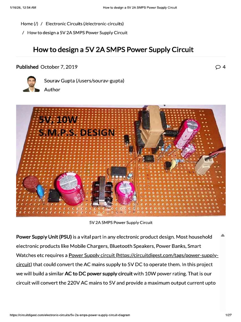 Smps 10w Design | PDF
