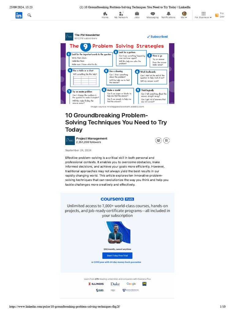 (1) 10 Groundbreaking Problem-Solving Techniques You Need to Try Today ...