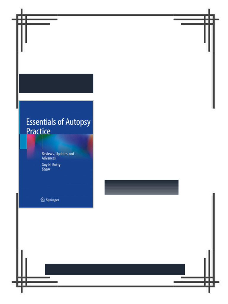 Essentials of Autopsy Practice Reviews Updates and Advances Guy N ...