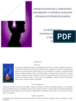 DIVERSAS RAMAS DE LA PSICOLOGÍA DESCRIPCIÓN Y CONCEPTUALIZACIÓN (ENFOQUES INTERDISCIPLINARIOS)